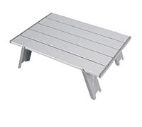AVkgwrtb Tavolo da esterno portatile e leggero, Tavolo da campeggio pieghevole Mini in alluminio ultraleggero for barbecue all'aperto Scrivania for computer Multicolor(Silver)