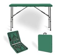 AVkgwrtb Tavolo da esterno portatile e leggero, Tavolo pieghevole leggero in alluminio multicolore di varie dimensioni(Green,4ft)