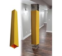 AVLLSO Imbottitura del Palo Sicurezza Protettore Cuscino Post Quadrato, Palestra di Calcio all'aperto(Yellow,4.5"x4.5" (11x11cm))