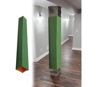 AVLLSO Imbottitura del Palo Sicurezza Protettore Cuscino Post Quadrato, Palestra di Calcio all'aperto(Green,7.5"x7.5" (19x19cm))