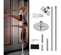 AVLLSO Palo Pole Dance Professionale Asta da Ballo Professionale per spogliarellista, Asta Fitness Regolabile per la casa con Piastra Fissa Sicurezza e stabilità migliorate(2.7M-2.9M/9ft-9.4ft)