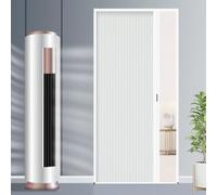 AVLLSO Porta da Interno Kit Completo di Porta Scorrevole Invisibile, Installazione Bianca e Senza Trapano, Telaio in Alluminio e Tessuto Cellulare, Personalizza la Dimensione(H 195cm,W 66cm)