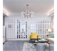 AVLLSO Porta Pieghevole da Interno Partizione Pieghevole della Porta del divisore della Stanza, Pannello Acrilico Porta Scorrevole temporanea(WxH 55x80in(138.5x203cm))