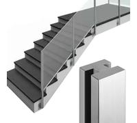 AVLLSO Ringhiera per Scale Palo di Fissaggio per Scale in Vetro con Fessura, Balaustra per guardrail per Piattaforma Interna per la Decorazione delle Scale di Ville/Hotel/uffici, Acciaio Inossidabile