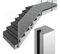 AVLLSO Ringhiera per Scale Palo di Fissaggio per Scale in Vetro con Fessura, Balaustra per guardrail per Piattaforma Interna per la Decorazione delle Scale di Ville/Hotel/uffici, Acciaio Inossidabile