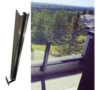 AVLLSO Ringhiera per Scale Palo di Fissaggio per Scale in Vetro con Fessura, Balaustra per guardrail per Piattaforma Interna per la Decorazione delle Scale di Ville/Hotel/uffici, Acciaio Inossidabile