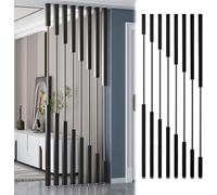AVLLSO Schermi per pareti divisorie 8 Polo Posto del divisore della Stanza, Piano al soffitto schermi Privacy Colonna, Ufficio/Angolo/Appartamento(Black,230cm/7.5ft/90.6" High)