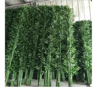 AVLLSO Separé da Esterno Pianta Finta di Albero di bambù Artificiale per Giardino Domestico, Schermata Privacy Parete Verde, Steli di bambù Finti con Foglie di plastica(5 Pack,1.5m/4.9ft Tall)