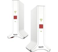Fritz!Mesh Set 4200, set da 2 pezzi (2 X Fritz!Ripetitore, ideale per router Internet o modem in fibra ottica (ONT), copertura Wi-Fi per 3-5 stanze, Triband Wi-Fi 6 fino a 4.200 Mbit/s, versione