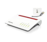 FRITZ!Box 7590 router wireless Gigabit Ethernet Dual-band (2.4 GHz/5 GHz) Grigio, Rosso, Bianco