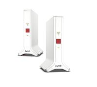 Fritz!Mesh Set 4200, set da 2 pezzi (2 X Fritz!Ripetitore, ideale per router Internet o modem in fibra ottica (ONT), copertura Wi-Fi per 3-5 stanze, Triband Wi-Fi 6 fino a 4.200 Mbit/s, versione