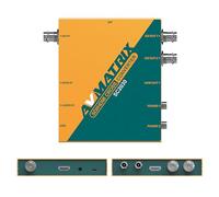 AVMATRIX Convertitore SDI/HDMI Up/Down/Cross, Interruttori DlP, Scaler di conversione frame rate scaling SD/HD/3G-SDI, Incorporamento audio jack da 3,5 mm, Rilevamento automatico del segnale SC2030