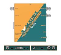 AVMATRIX SC7030 Convertitore multi-segnale SDl/HDMl/DVI-I/VGA/CVBS/S-Video/YPbPr a HDMI/SDI, ridimensionamento up/down e frame rate 1080P, splitter SDI, incorporamento audio e regolazione del rapporto