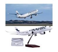 AVMLWEPA 1:150 Fin n A350 Statico Display Modello aereo con luci Retrattile Landing Gear Motori Rotanti Aereo in Lega di Resina Premium Aereo da Collezione per la Decorazione Domestica (senza luce)