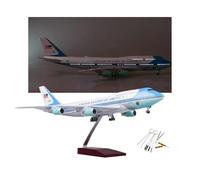 AVMLWEPA Aereo modello B747 dell'Air Force One in scala 1:150 con supporto e kit di 10 strumenti for la pulizia delle punte, espositore for aerei pressofusi for regali for appassionati(Upgraded)
