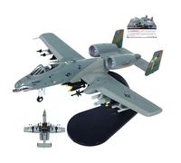 AVMLWEPA Modello aereo attacco militare in metallo pressofuso preassemblato A-10 in scala 1:100 Replica altamente dettagliata espositori, perfetto come regalo for collezionisti appassionati aviazione