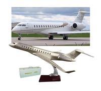 AVMLWEPA Modello aereo Bombardier 7500 scala 1:72, modello aereo reazione,resina pressofusa,lungo raggio, for uso commerciale, con supporto, for adulti,collezione, carrello atterraggio staccabile