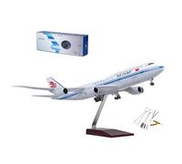 AVMLWEPA Modello in miniatura di aereo cinese B747 in scala 1:130 con luce e 10 pezzi di strumento for la pulizia delle punte (controllo touch o sonoro) for la decorazione(Normal)