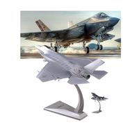 AVMLWEPA Modello metallo pressofuso scala 1/72 dell'F-35C1 Lightning II Aereo imbarcato della Marina degli Stati Uniti con ali pieghevoli missili staccabili, jet combattimento collezione ricco