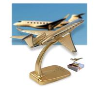 AVMLWEPA Scala 1:200 Gulfs tream G650ER Solido In Lega di Zinco Oro Diecast Modello Aeroplano 16cm Vernice Originale Fabbrica Da Collezione Aereo Replica per gli appassionati di aviazione con