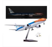 AVMLWEPA Statua da collezione di aeroplani Holland 777 su larga scala 1:130, con controllo touch o suono e 10 pezzi kit di strumenti per la pulizia della punta per decorazione o regalo (aggiornato)
