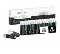 avmzvo Batterie AA 12 pezzi, Mignon Lr6 AA 1,5 V, potenza durevole, potente, alcalina, può essere utilizzata per giocattoli, sveglia e altri dispositivi elettronici