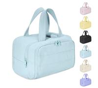 Avn Travelfree Toiletry Bag, 4-In-1 Large Capacity Dry And Wet Separation Travel Organizer, Large Capacity Wide-Open Travel Cosmetic Bag (Blue)