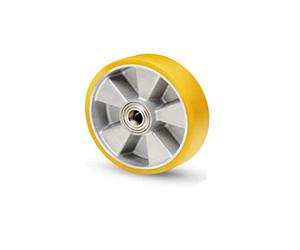 AVO 18A RUOTA TRANSPALLET RIVESTIMENTO POLIURETANO NUCLEO ALLUMINIO 200X50 Foro Ø 20 mm