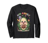 Avo Kawaii Smash Con Abbracci Carino Mostro Di Avocado Maglia a Manica