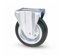 Avo RUOTA FISSA PER CARRELLI art.80A mm.200-piastra mm.100x85