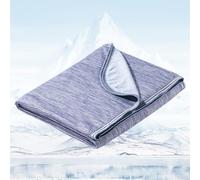 Avoalre Coperta Estiva con Fibra di Raffreddamento Giapponese Arc-Chill 3.0 Q-Max＞0,5, Coperta Refrigerante Letto è Morbida e Fresca Traspirante su Entrambi i Lati Aiuta a Dormire, 200 * 220CM, Blu