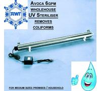 Avoca 6gpm Wholehouse UV Ultra Violet System uccide tutti i batteri Coliformi, cryptosporidium e E-Coli (6gpm / 5 persone Famiglia)