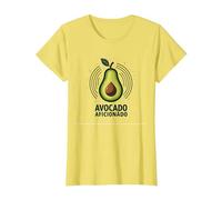 Avocado Aficionado: Amante del Cibo alla Moda Maglietta, Donna, Limone, L