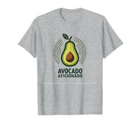 Avocado Aficionado: Amante del Cibo alla Moda Maglietta, Uomo, Grigio Melange, L