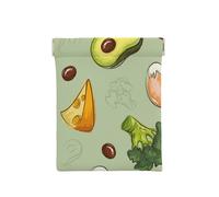 Avocado al formaggio broccoli Doodle, Spremere il portafoglio superiore da donna Borsa portaoggetti Piccola portamonete Portamonete