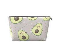 Avocado carino cartone animato, Borsa da toilette Borsa per trucco Borsa per cosmetici Borsa da toilette da viaggio portatile
