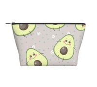 Avocado carino cartone animato, Borsa da toilette Borsa per trucco Borsa per cosmetici Borsa da toilette da viaggio portatile