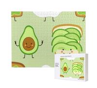 Avocado carino, pane tostato e uovo fritto,Puzzle in legno da 500 pezzi, gioco di famiglia, puzzle per adulti e adolescenti, decorazioni per la casa