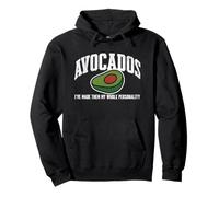 Avocado Citazione Divertente Cibo Umorismo Alimentazione sana Personalità Felpa con Cappuccio