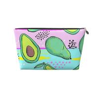 Avocado colorato disegno a mano, Borsa da toilette Borsa per trucco Borsa per cosmetici Borsa da toilette da viaggio portatile