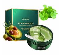 Avocado Eye Mask, 30Pairs Avocado Moisturizing Collagen Eye Mask, Under Eye Patches for Puffy Eyes and Dark Circles, Naturally Hydrating Formula (1Box)
