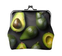 Avocado Fruit Pattern Stampa Squisito Bacio Blocco Portafoglio Compatto Versatile Donne Portamonete Piccolo Sacchetto Della Chiusura Lampo