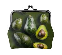 Avocado Fruit Stampato Microfibra PU Portafoglio in Pelle Bacio Blocco Mini Pouch per Rossetto Key Change Organizzazione
