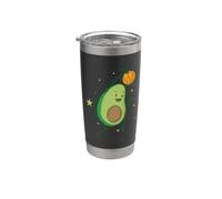 Avocado giocando a basket Bicchiere termico in acciaio inox doppia parete