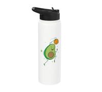 Avocado giocando a basket Stainless Steel Insulated Water Bottle