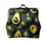 Avocado Modello di Frutta Stampato Microfibra PU Portafoglio In Pelle Bacio Blocco Mini Pouch per Rossetto Chiave Cambia Organizzazione