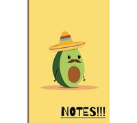 Avocado Notebook: A Fun and Fresh Lined Page Notebook Journal for Writers and Dreamers, 110 Pages, 6x9, Great Gift!
