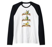 Avocado Pilates Maglia con Maniche Raglan