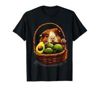 Avocado Porcellino d'India Animale Arte Selvatica Natura Amante dell'avocado Maglietta