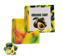 Avocado Soap for Skin, Handmade AvocadoSoap Bar,Avocado Nourishing Soap,AvocadoOil Cleansing Soaps,Moisturizing SoapBar for Women Men - 100g (1)